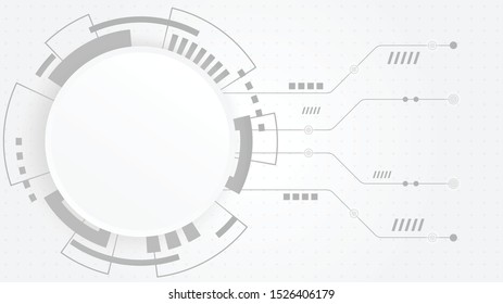 Abstract Digital Technology Cycle background.Business growth transformation to digital and Successful financial technology.