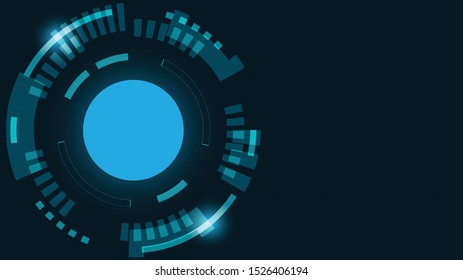 Abstract Digital Technology Cycle background.Business growth transformation to digital and Successful financial technology.