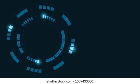 Abstract Digital Technology Cycle background.Business growth transformation to digital and Successful financial technology.