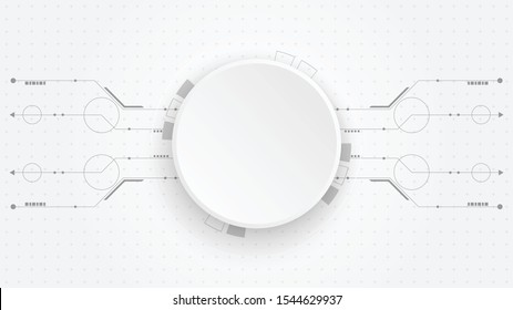 Abstract Digital Technology Cycle background.Business growth transformation to digital and Successful financial technology.