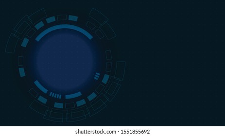 Abstract Digital Technology Cycle background.Business growth transformation Successful financial.