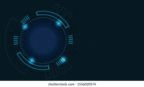 Abstract Digital Technology Cycle background.Business growth transformation Successful financial.