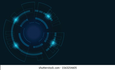 Abstract Digital Technology Cycle background.Business growth transformation Successful financial.
