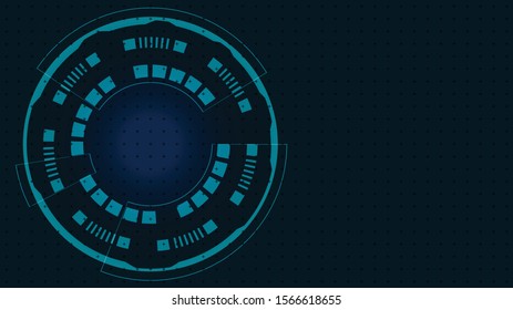 Abstract Digital Technology Cycle background.Business growth transformation Successful financial.