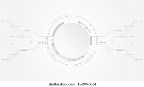 Abstract Digital Technology Cycle background.Business growth transformation Successful financial.