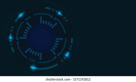 Abstract Digital Technology Cycle background.Business growth transformation Successful financial.