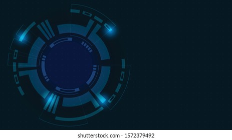 Abstract Digital Technology Cycle background.Business growth transformation Successful financial.