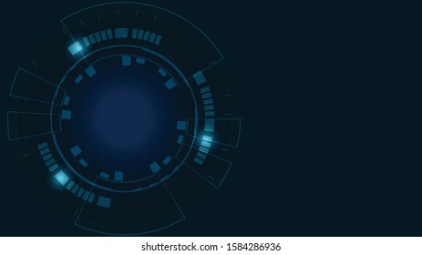 Abstract Digital Technology Cycle background.Business growth transformation Successful financial.