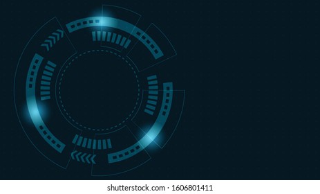 Abstract Digital Technology Cycle background.Business growth transformation Successful financial.