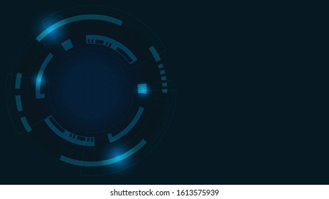 Abstract Digital Technology Cycle background.Business growth transformation Successful financial.