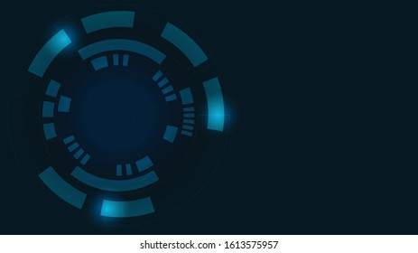 Abstract Digital Technology Cycle background.Business growth transformation Successful financial.
