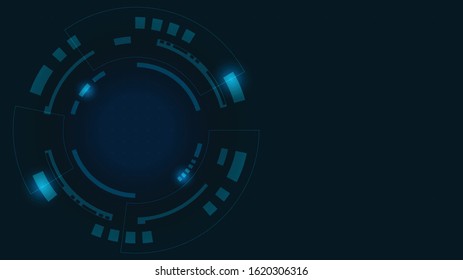 Abstract Digital Technology Cycle background.Business growth transformation Successful financial.