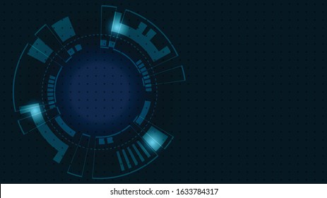 Abstract Digital Technology Cycle background.Business growth transformation Successful financial.