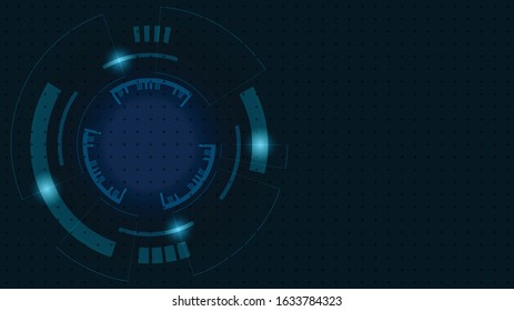 Abstract Digital Technology Cycle background.Business growth transformation Successful financial.
