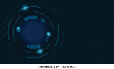 Abstract Digital Technology Cycle background.Business growth transformation Successful financial.