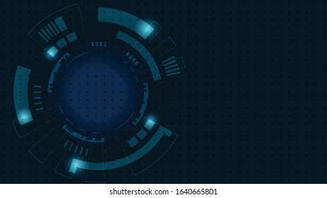 Abstract Digital Technology Cycle background.Business growth transformation Successful financial.