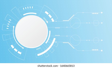 Abstract Digital Technology Cycle background.Business growth transformation Successful financial.