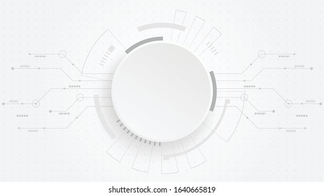 Abstract Digital Technology Cycle background.Business growth transformation Successful financial.