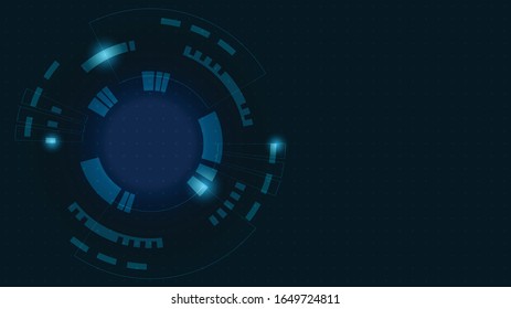 Abstract Digital Technology Cycle background.Business growth transformation Successful financial.