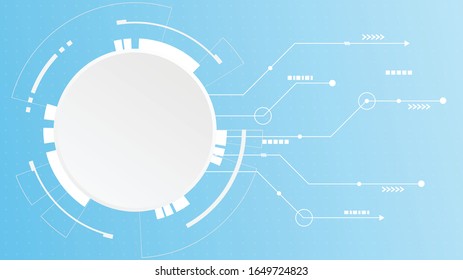 Abstrakte Digital Technology Cycle Hintergrund.Business Growth Transformation Erfolgreiche finanzielle.
