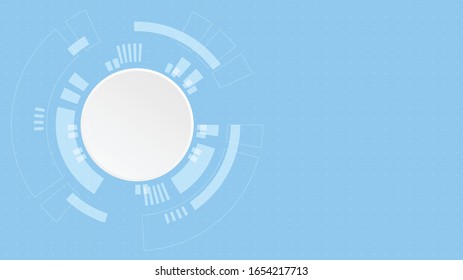 Abstract Digital Technology Cycle background.Business growth transformation Successful financial.