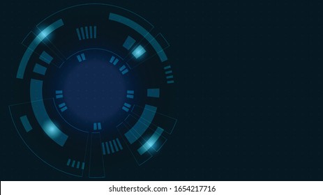 Abstract Digital Technology Cycle background.Business growth transformation Successful financial.