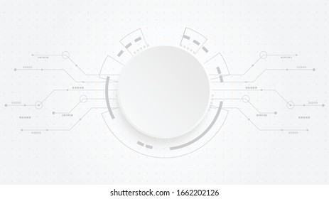 Abstract Digital Technology Cycle background.Business growth transformation Successful financial.