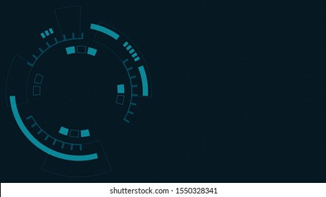 Abstract Digital Technology Cycle background.Growth transformation to digital and Successful financial technology.