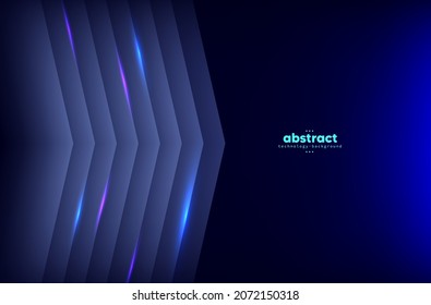 Resumen de tecnología digital, fondo de concepto de diseño y fondo de pantalla, fondo de banner, pasos vectoriales
