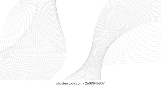 Abstract Digital Technology Design with Soft Gray and White Tones, Enhanced by Flowing Particles That Symbolize the Global Movement of Information and Data Networks