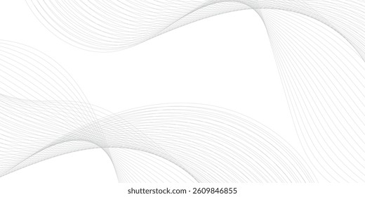 Abstract Digital Technology Design with Soft Gray and White Tones, Enhanced by Flowing Particles That Symbolize the Global Movement of Information and Data Networks
