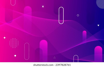 Abstract digital technology futuristic background. Dynamic shapes composition. Vector illustration