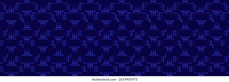 Fondo futurista Abstractas de la Tecnología digital. Mosaico de tecnología de patrón de semitono de píxeles cuadrados. Tecnología o Ciencia Investigación Presentación Antecedentes