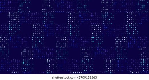 Fondo futurista Abstractas de la Tecnología digital. Mosaico de tecnología de patrón de semitono de píxeles cuadrados. Antecedentes de la presentación de la investigación de Tecnología o Ciencia. Ilustración vectorial.