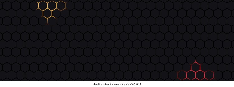 Abstrakter, futuristischer, schwarzer Hintergrund für digitale Technologie.