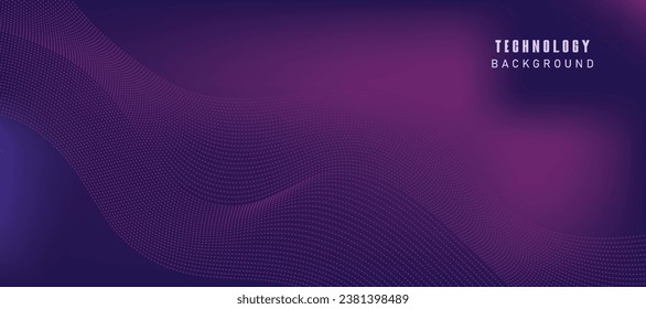 Abstract digital technology futuristic blue pink background.