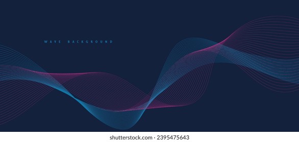 Abstract digital technology futuristic blue background.