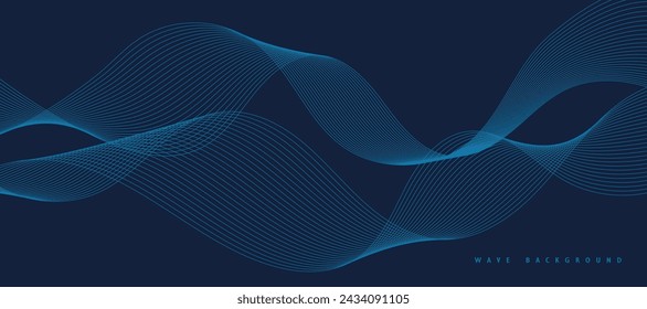Abstract digital technology futuristic blue background.