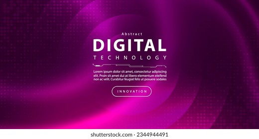 Abstract digital technology futuristic circuit blue purple background, Cyber science tech, Innovation communication future, Ai big data, internet network connection, Cloud hi-tech illustration vector