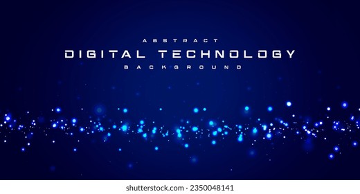 Abstract digital technology futuristic circuit blue green background, Cyber science tech, Innovation communication future, Ai big data, internet network connection, Cloud hi-tech illustration vector