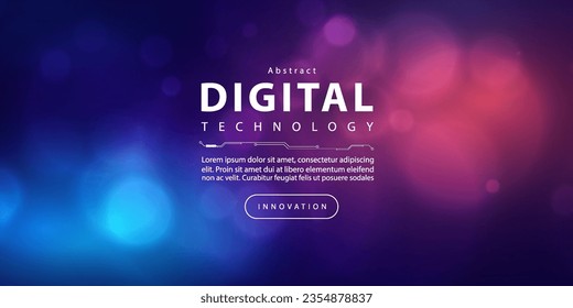 Abstract digital technology futuristic circuit blue pink background, Cyber science tech, Innovation communication future, Ai big data, internet network connection, Cloud hi-tech illustration vector