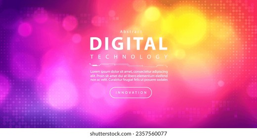 Abstract digital technology futuristic circuit blue pink background, Cyber science tech, Innovation communication future, Ai big data, internet network connection, Cloud hi-tech illustration vector