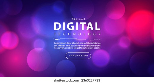 Abstract digital technology futuristic circuit blue pink background, Cyber science tech, Innovation communication future, Ai big data, internet network connection, Cloud hi-tech illustration vector