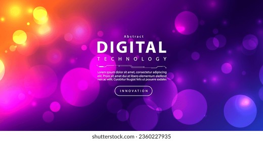 Abstract digital technology futuristic circuit blue pink background, Cyber science tech, Innovation communication future, Ai big data, internet network connection, Cloud hi-tech illustration vector