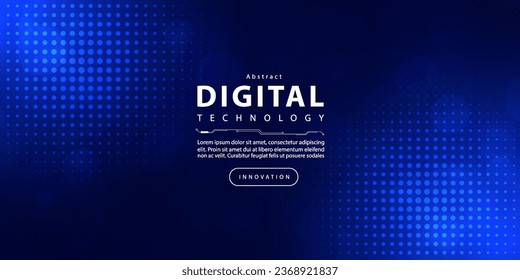 Abstract digital technology futuristic circuit board blue background, Cyber science tech layout, Innovation future Ai big data, Global internet network connection, Cloud hi-tech illustration vector