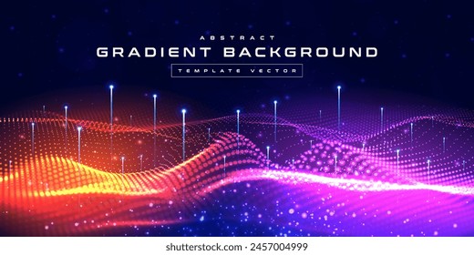 Abstract digital technology futuristic circuit blue pink background, Cyber science tech, Innovation communication future, Ai big data, internet network connection, Cloud hi-tech illustration vector