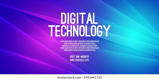 Abstract digital technology futuristic circuit blue pink background, Cyber science tech, Innovation communication future, Ai big data, internet network connection, Cloud hi-tech illustration vector