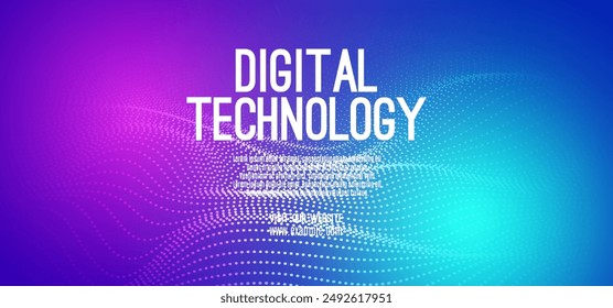 Abstract digital technology futuristic circuit blue pink background, Cyber science tech, Innovation communication future, Ai big data, internet network connection, Cloud hi-tech illustration vector