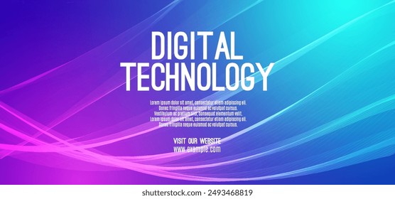 Abstract digital technology futuristic circuit blue pink background, Cyber science tech, Innovation communication future, Ai big data, internet network connection, Cloud hi-tech illustration vector