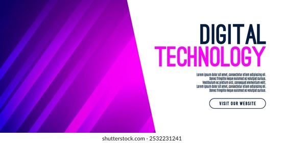 Abstrato tecnologia digital circuito futurista azul roxo fundo, Tecnologia de ciberciência, Inovação comunicação futuro, Ai big data, conexão de rede de internet, Nuvem hi-tech ilustração vetor